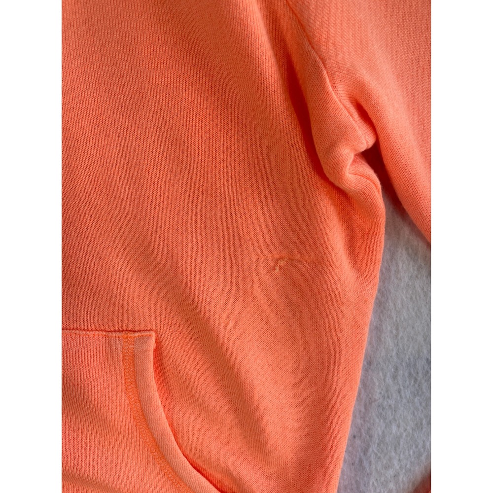 SKIMS Shrunken Zip up Sweatshirt Light French Terry Bomber Style Cropped Orange - Picture 7 of 7